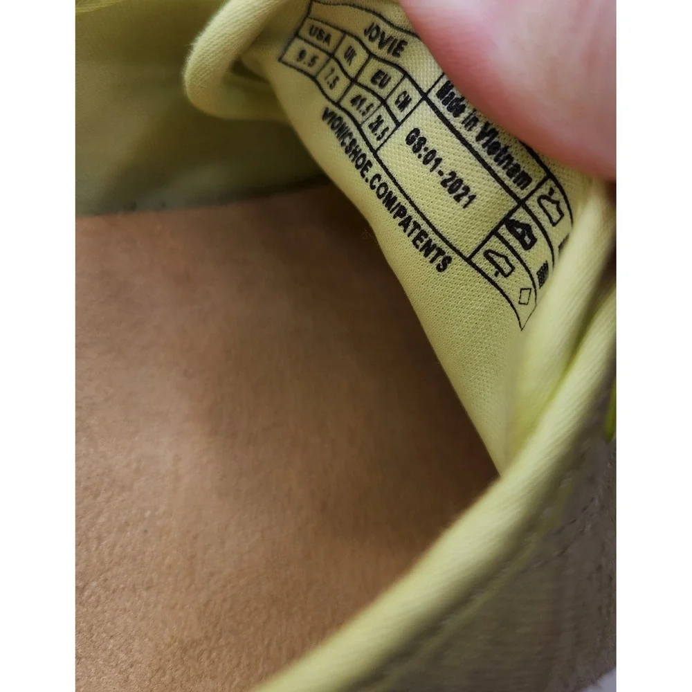 VIONIC Jovie Citrine Canvas Low Top Sneakers Womens‎ Size 9.5